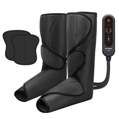 FIT KING Leg Massager for Circulation and Pain Relief, Air Compression Leg and Foot Massager to Relieve Pain Swelling Edema with 2 Size Extensions- Great Gift for Wife Mom and Friend