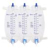 Easy-Tap Leg Bag Urinary Drainage Bag, 1000ml, Anti-Reflux Valve, Cloth Straps, Easy Flip Drain (Pack of 3) view 2