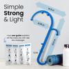 LiBa Back and Neck Massager - Trigger Point Massage Tools for Pain Relief and Manual Massage Hook Therapy Handheld Back Neck Shoulder Massager Blue - Gift for Women & Men view 2