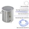 TopQuaFocus Stainless Steel Enema Bucket Kit for Colon Cleansing Reuseable Enema kit - Suitable for Coffee, Water and Gerson Therapy Oganic Home Coffee Enemas 2 Qt view 3