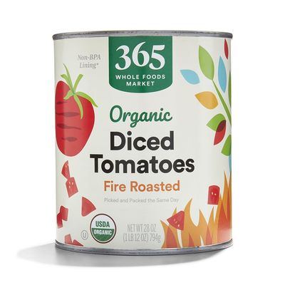 365 by Whole Foods Market, Organic Diced Tomatoes, Fire Roasted, 28 Ounce