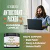 ZHOU Mushroom 8-Plex - Mushroom Supplement, Powder Blend, Coffee Alternative for Adults, Nootropic Complex for Health with Chaga, Lions Mane, Reishi & Turkey Tail - 2.14oz (30 Servings) view 3