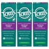 Tom's of Maine Whole Care Natural Toothpaste with Fluoride, Spearmint, 4 Ounce (Pack of 3), (Packaging May Vary) view 1