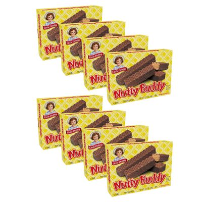 Little Debbie Nutty Bars Wafer Bar 12 Oz (8 Boxes)