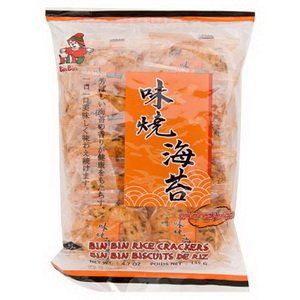 Binbin Rice Cracker Spicy Seaweed 135g.