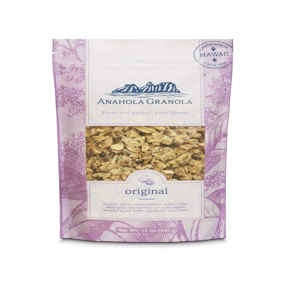 Anahola Granola | Snacks Variety Pack For Adults | Healthy Snacks For Kids | Healthy Snack Box | Low Calorie Snacks | Cereal (Original, 12 oz)