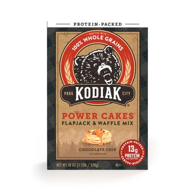 Kodiak Power Cakes, Pancake & Waffle Mix, Chocolate Chip, High Protein,100% Whole Grains (Pack of 1)