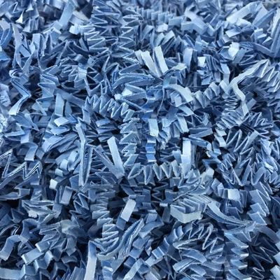 Black Cat Avenue 1 LB Blue Crinkle Cut Paper Shred Filler for Gift Wrap and Basket Filler