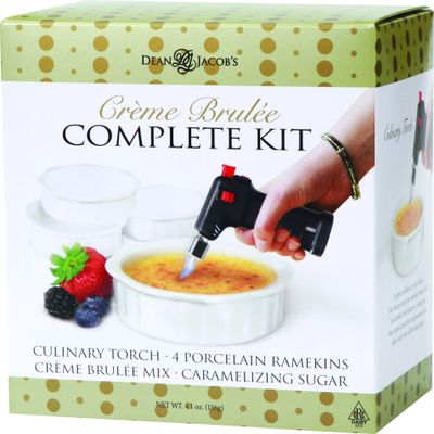 Dean Jacobs Creme Brulee Set with Torch, 4.5-Ounce Box