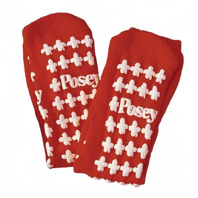 Posey Company 826239R Fall Management Socks, Standard, Red(1 Pair)