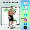 arboleaf Smart Scale for Body Weight and Fat, Bluetooth Digital Bathroom Scale, Body Composition Analyzer with App, 14 Metrics Include BMI, 400lb Capacity(Black) view 4