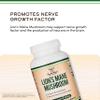 Organic Lions Mane Mushroom Capsules (120 Count), for Focus Support and Immune Health, Third Party Tested and Grown in The USA - by Double Wood view 4