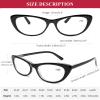 AQWANO Computer Reading Glasses Designer Blue Light Blocking Cat Eye Eyeglasses Readers Anti UV400 Digital Eyestrain for Women, 1.5 view 3