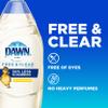 Dawn Free & Clear Dishwashing Liquid Dish Soap (3x24 oz) + Dawn Non-Scratch Scrubber Sponge (2 Count), Lemon Essence view 4