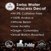 Don Pablo Colombian Decaf - Swiss Water Process Decaffeinated - Medium-Dark Roast Gourmet Coffee - 100% Arabica Whole Bean, Non-GMO, Low Acidity, 5 Pound (5 lb) Bag view 2