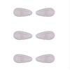 NicelyFit Screw-In Nose Pads w Air Cushion for Oakley Eye Glass Eyeglass Sunglass Frames 15mm x 7mm (Clear - 3 Pairs) view 1