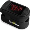 Zacurate Pro Series 500DL Fingertip Pulse Oximeter Blood Oxygen Saturation Monitor with Silicone Cover, Batteries and Lanyard (Royal Black) view 1