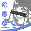 Wheelchair Footrest Belt - Transporter Leg Strap - Adjustable Legs Security Belt for Chairs & Wheelchairs, for Disability, Seniors, Elderly Use, Black FYH249 view 3