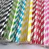 100 pcs Pink Biodegradable Paper Drinking Straws Striped Birthday Wedding Party Good Quality Good Ideas for Deccoration view 2