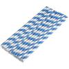 100 pcs Dark Blue Biodegradable Paper Drinking Straws Striped Birthday Wedding Party Good Quality Good Ideas for Deccoration view 1