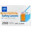 Medline Safety Lancets, Pressure Activation, 21G x 2.2 mm, 200 Count view 1