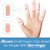 JKcare 12 Pack Gel Finger Caps, Silicone Finger Protectors Sleeves - Covers to Protect Fingertips and Provide Pain Relief from Cracking, Hand Eczema (Cots) view 3