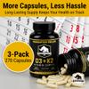 Best Value, Max Strength 10,000 iu Vitamin D3 and 1500 mcg Vitamin K2 Supplements 3 Bottle Pack. D3K2 Vitamins and Supplements for The Health. D3-K2 MK4 Capsules, Best K2D3 Vitamin for Immune System view 3