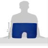 Drive Medical RTL1491COM Compressed Coccyx Cushion, Blue, One-Size view 3