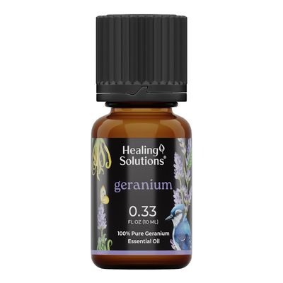 Healing Solutions Geranium Essential Oil - 0.33 Fluid Ounces