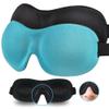 AMAZKER Sleep Mask for Side Sleeper 2 Pack, 3D Contoured Cup Sleeping Mask & Blindfold, Concave Molded Night Sleep Mask, Block Out Light, Soft Comfort Eye Shade Cover for Travel Yoga Nap view 1