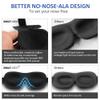 AMAZKER Sleep Mask for Side Sleeper 2 Pack, 3D Contoured Cup Sleeping Mask & Blindfold, Concave Molded Night Sleep Mask, Block Out Light, Soft Comfort Eye Shade Cover for Travel Yoga Nap view 3