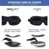 AMAZKER Sleep Mask for Side Sleeper 2 Pack, 3D Contoured Cup Sleeping Mask & Blindfold, Concave Molded Night Sleep Mask, Block Out Light, Soft Comfort Eye Shade Cover for Travel Yoga Nap view 4