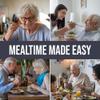 BUNMO Weighted Utensils for Hand Tremors - Elderly, Weak Hand Grip & Handicapped - Stainless Steel - Eat Independently - Weighted 3 Piece Set view 3