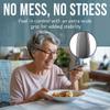 BUNMO Weighted Utensils for Hand Tremors - Elderly, Weak Hand Grip & Handicapped - Stainless Steel - Eat Independently - Weighted 3 Piece Set view 4