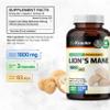 BIO KRAUTER Lions Mane Supplement Capsules 1800 mg - 250 Count - Vegan Lions Mane Powder Supplement for Brain Support - 3 Month Supply - No Fillers view 3