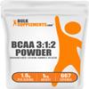 BulkSupplements.com BCAA 3:1:2 Powder - BCAA Supplements, Branched Chain Amino Acids Powder - Unflavored & Gluten Free, 1.5g per Serving, 1kg (Pack of 5) (11 lbs) view 1