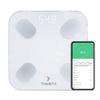 FitTrack Dara Smart BMI Digital Scale - Measure Weight and Body Fat - Most Accurate Bluetooth Glass Bathroom Scale (White) view 1