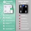 FitTrack Dara Smart BMI Digital Scale - Measure Weight and Body Fat - Most Accurate Bluetooth Glass Bathroom Scale (White) view 2