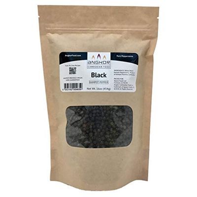 Kampot Pepper Rare Cambodian Peppercorns (Black, 1lb Bag)