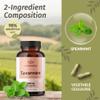 HERBAMAMA Spearmint Leaf Capsules - 1000mg Spearmint Leaves for Gut Cleanse & Digestive Support - Vegan, Non-GMO Mentha Spicata Supplement view 4