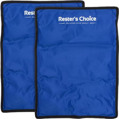 2 Pack Large Ice Packs for Injuries | 11" x 14.5" | Hot & Cold Pack | Reusable Gel Pack, Durable Construction, & Flexible When Frozen