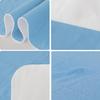 Bed Pads Washable Waterproof 34" x 36", 2 Pack Reusable Chuck Pads Incontinence Underpads Sheet Protector, Pee Pads for Adults, Elderly, Kids, Toddler and Pets, White and Blue view 4