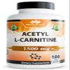 NaturaLife Labs Acetyl L-Carnitine (ALCAR) 1500 mg per Serving  100 Capsules  Non-GMO, Gluten-Free, Vegan view 1