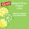 Glad Small Trash Bags 4 Gallon, Febreze Sweet Citron & Lime Garbage Bags, Odor Resistant with Drawstring, 80 Count view 4