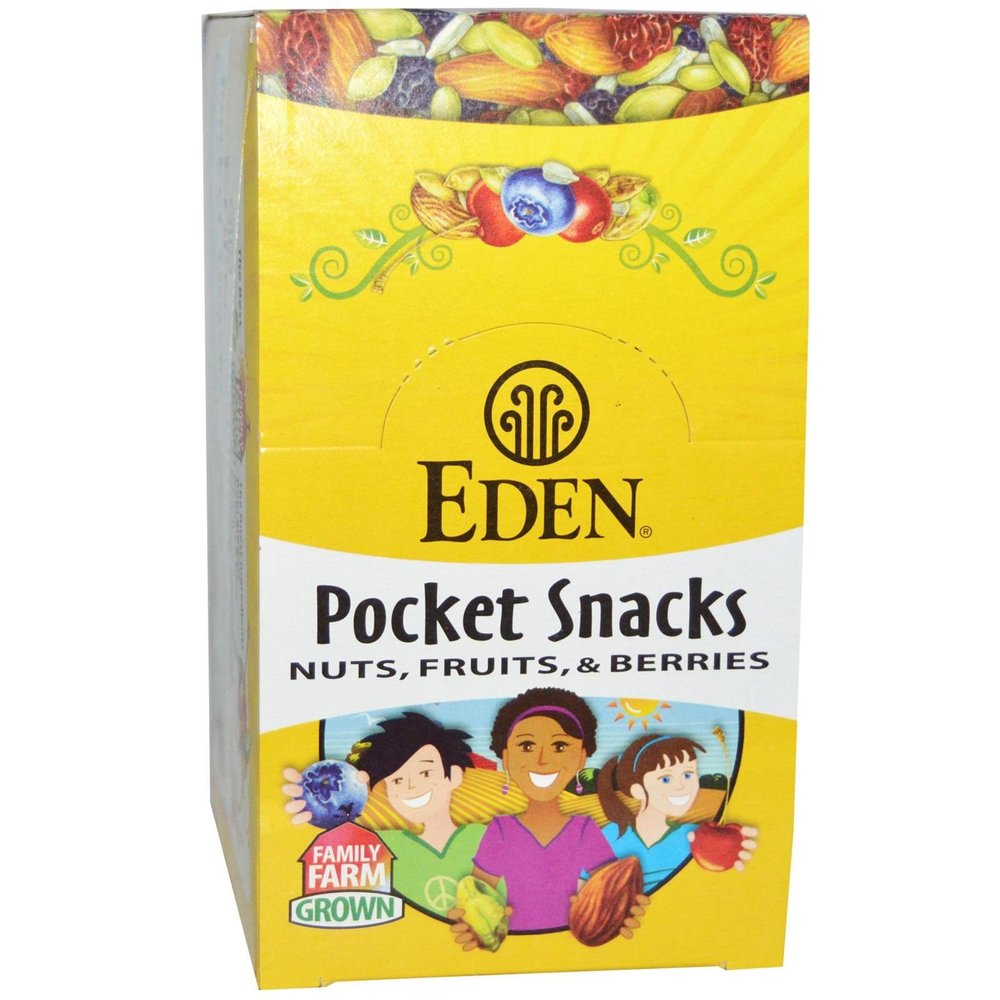 Eden Foods Wild Berry Mix Pocket Snacks - 12 Packages