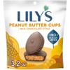 LILY'S Milk Chocolate Style Peanut Butter Cups No Sugar Added, Sweets Bag, 3.2 oz view 1