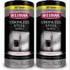 Weiman Stainless Steel Cleaning Wipes [2 Pack] Removes Fingerprints, Residue, Water Marks and Grease From Appliances - Works Great on Refrigerators, Dishwashers, Ovens, Grills and More view 1