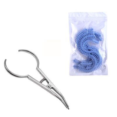 Angzhili 1 Piece Dental Orthodontic Separator Ties Placing Pliers and 1 Bag S Type Orthodontic Separator Ties Orthodontic Forcep