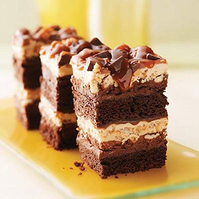 Sweet Street Chocolate Peanut Butter Stack Dessert Bar 2.63 lb (8 Slices) Pack of 8