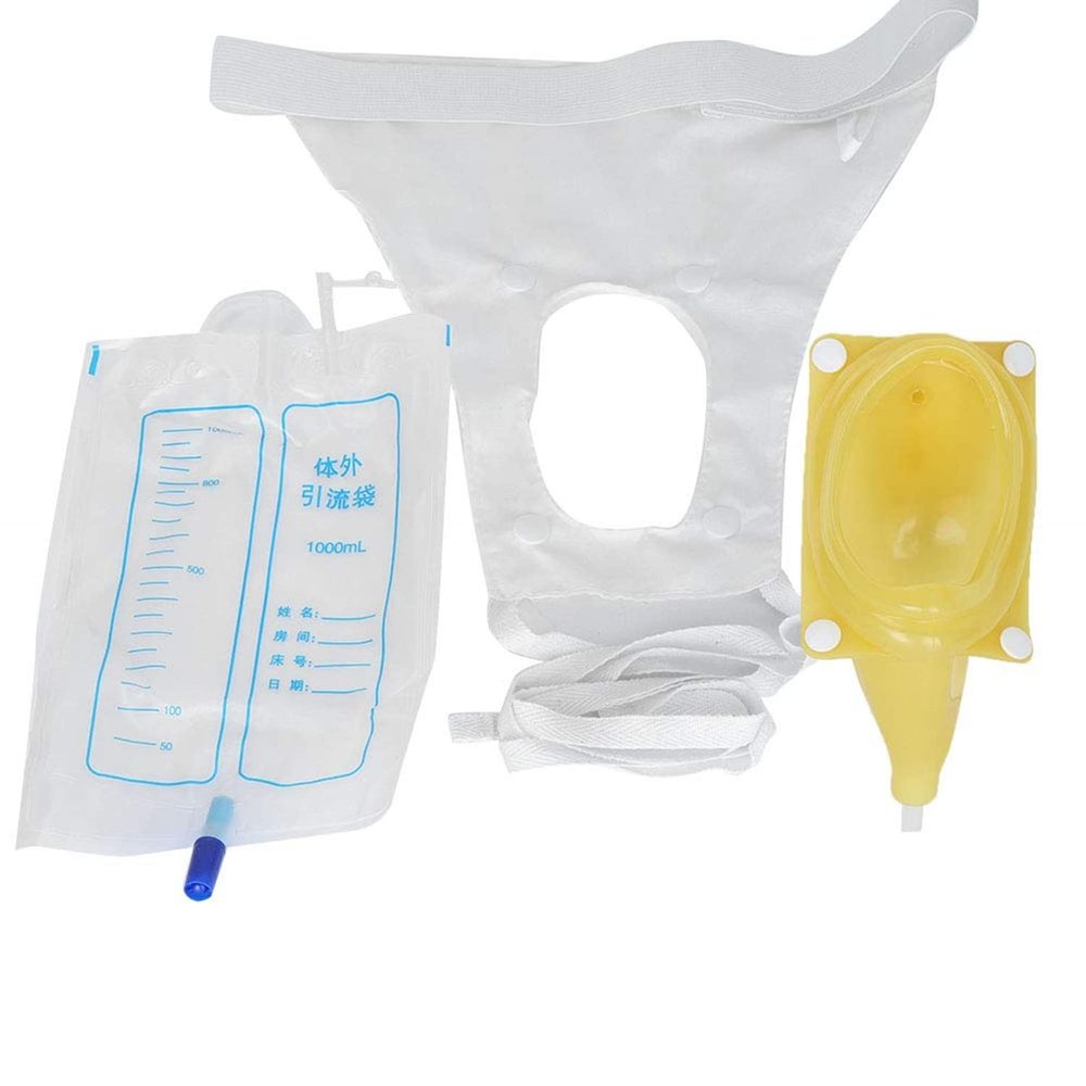 Cy trendy Reuseable Female Urinal Pee Holder Bag Collector for Urinary Incontinen Daily Care (2 Set)